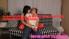 Vampirella Interrogates Captured Goon featuring Biting, Tickling, Foot Domination, Cosplay with Christian Castillo and Lita Lecherous - MP4 HD