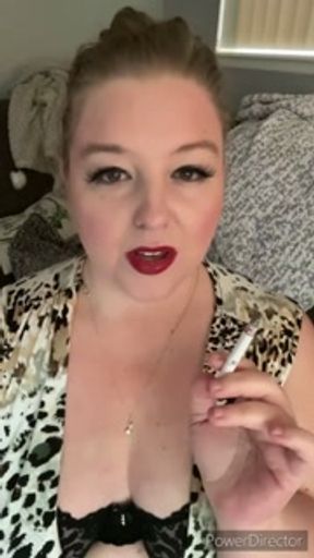 Smoking while watching you jerk off 😈