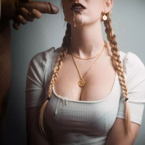 jerked off thick cum in her mouth - clothedpleasures