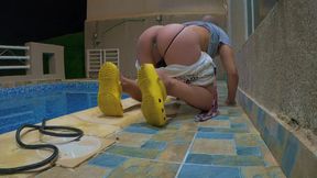 Kuwaiti Arab Bottom Gay Public Nudity Public Swimming Pool Naked