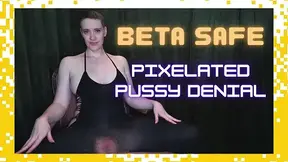 Beta Safe Pixelated Pussy Denial