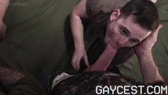 Daddy Bears Bareback and Breed Their Twink Stepsons Outdoors