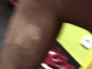 Freeballing at the gym changeroom sauna