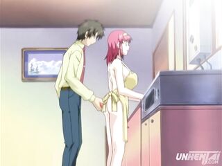 Anime – Touching My Stepmom's Massive Booty Whilst Cooks [UNCENSORED] [SUBTITLED]