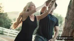 Kayden Kross deepthroats massive cock