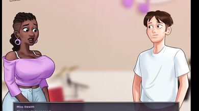 Summertime Saga Gaming Girl Creampie Big Dick Anal