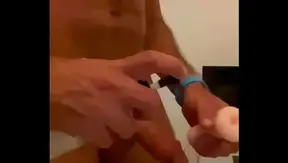 Israeli Man Shows Off Big Cock in Intense Masturbation Session