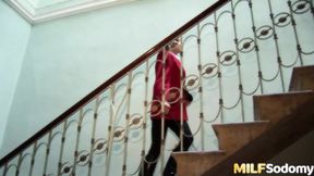 Blonde MILF Melissa Black Has Every Hole Filled