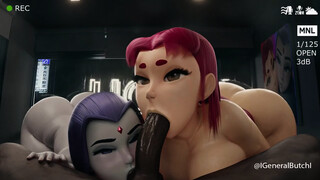 Raven And Starfire BBC Party