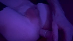 Italian sissy femboy playing with dildo