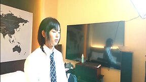 Japanese  ladyboy lesbian booty fuck