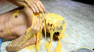 Sticky slime on my face - 2