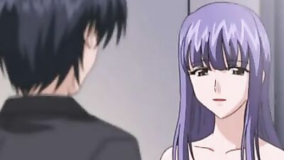 Watch this cartoon babe with massive tits give an elevator blowjob and get a cumshot