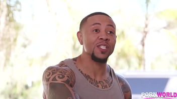 Cali Teen Does Some Snatch Stretching with Her Black Yoga Instructor&#039_s Root Chakra GP1797