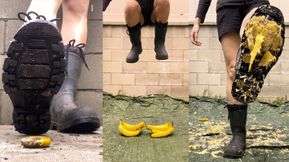 Crushing Fruits in Rubber Boots