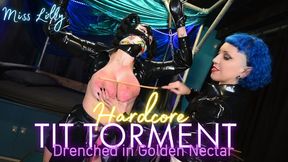 Miss Lilly Gives A HARDCORE TIT TORMENT To Her Rubber Doll And Drenches Her In Her Golden Nectar