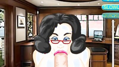 Watch these curvy babes with massive knockers get drilled in a kinky game of thongs and more!