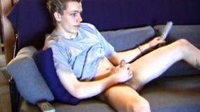 ”Shane Strokes His Shaft”