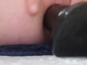 feeling the plug in my ass while playing with my pussy is amazing