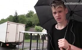 Blonde Twink Picked Up From The Metro For A Quick Fuck