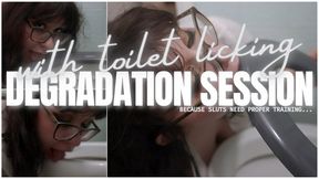 Degradation Session: Toilet Licking