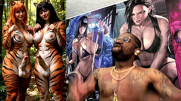 Transgender Furries Getting Hard Having Fun In Nature, AI Generated