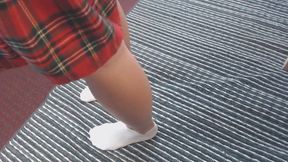 Pretty white ankle socks