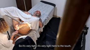 he went to the doctor to have his prostate examined, but the doctor stuck the strapon in his ass.