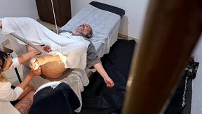 he went to the doctor to have his prostate examined, but the doctor stuck the strapon in his ass.