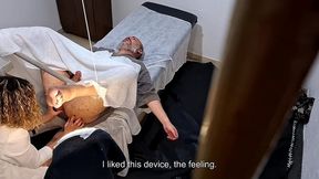 he went to the doctor to have his prostate examined, but the doctor stuck the strapon in his ass.