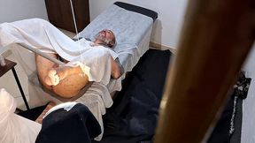 he went to the doctor to have his prostate examined, but the doctor stuck the strapon in his ass.