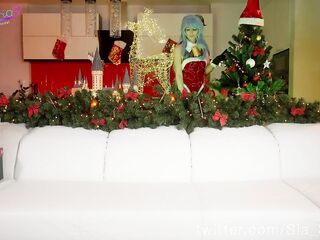 Perky Christmas with creampie for enchanting Ganyu Sia Siberia