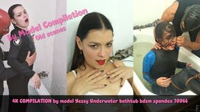 HD COMPILATION by model Yessica Bunny Underwater bathtub Bdsm spandex 70066