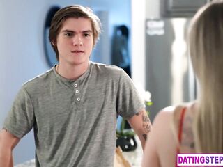 Step mommy replaced step daddy with her step son when this babe wanted to breed