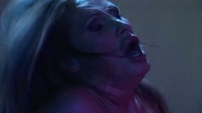 Busty French MILF ties her man and rides his dick until a facial