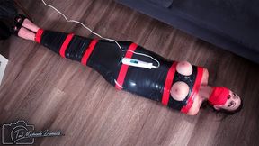 Twat Tingled in Tight Tape - His Cocooned Cum Slut Is Moaning, Mummified and Sucking on Panties as Her Pussy Gets Vibrated with Slyyy - 720