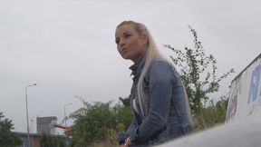 A Bus Stop Blowjob Turns Into A Public Fuckfest