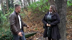 Nasty MILF with big boobs gets anally fucked