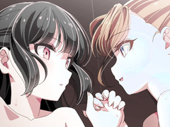 Two Horny Lesbians Masturbate Together and Kissing (Hentai Sex)