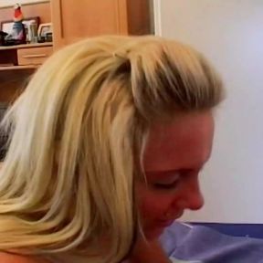 Fabolous German blonde gets her holes banged by a loaded BBC