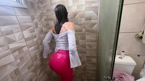 Stepmommy Drenched Desire - Shower Seduction in 4K
