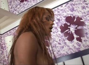 Muscular white guy in a hot sex with foxy tranny