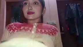 Indian neighbor slut came to get hot fuck in tight pussy while she whispers in Hindi