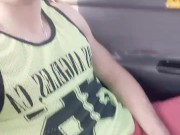 Jerking off in a taxi