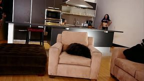 JENEVIEVE HEXX &amp_ VINYL VIXON 2 Girl Big Dick POV Blowjob and Cum Swap and Swallow