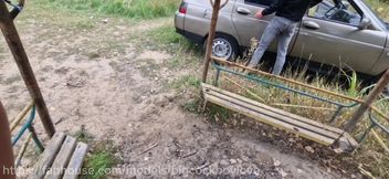 I Shamelessly Fucked a Sissy in Her Super Hot Holes Without a Condom in Public