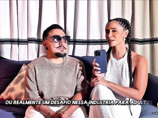 uma entrevista que terminou em muito sexo com a reporter e ela chamou suas assistentes para transar