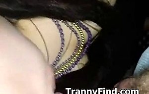 Horny cd sucks cock