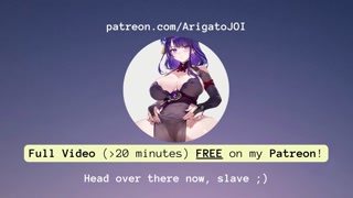 Controlling Raiden Shogun Pt. 3 (Full Video FREE on Patreon) (Domination, Feet, Sex, Genshin Impact)