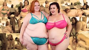”BBWs Julie Ginger n Lady Lynn Bang Two Lucky Fans”